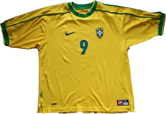 maglia camiseta Ronaldo brasil World Cup 1998 XL shirt jersey France 1998 Nike