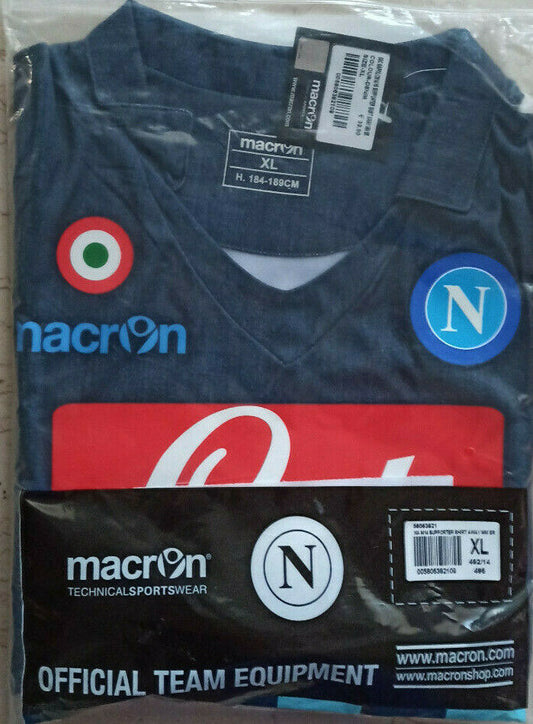 maglia Napoli Insigne 2014 2015 home Jersey Macron XL LETE Garofalo shirt