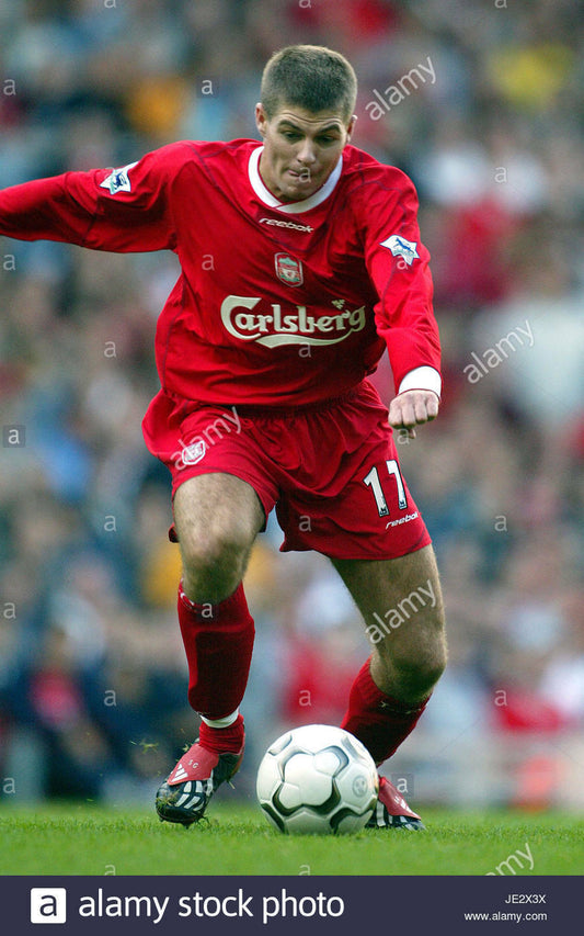 shirt liverpool Gerrard Reebok 2002 2003 carlsberg home shirt maglia PLAYER