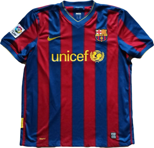 maglia calcio MESSI barcellona vintage NIKE 2009 2010 shirt jersey final unicef