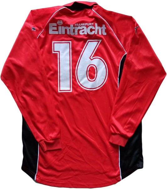 match worn trikot eintacht Frankfurt Francoforte Mitsubishi calcio Puma DA SILVA