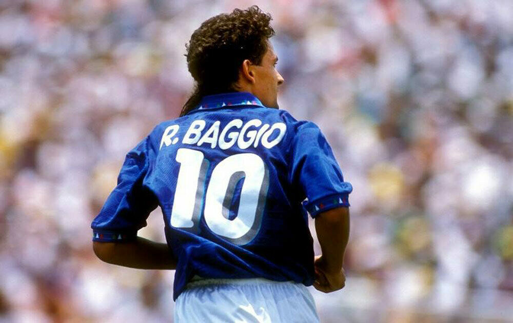 maglia Baggio diadora ITALIA 1994 USA 94 world cup mondiale FANS made in Italy