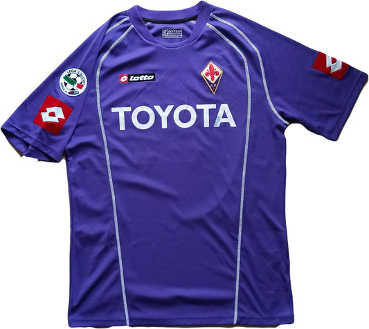 maglia calcio Fiorentina vintage Lotto TOYOTA 2005 2006 MSerie A jersey