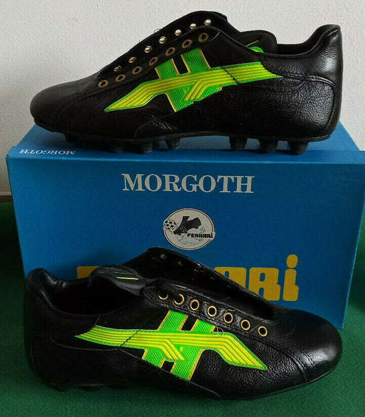 vintage football boots Ferrari Sport anni 80 Roma kangaroo leather 80 90 signed