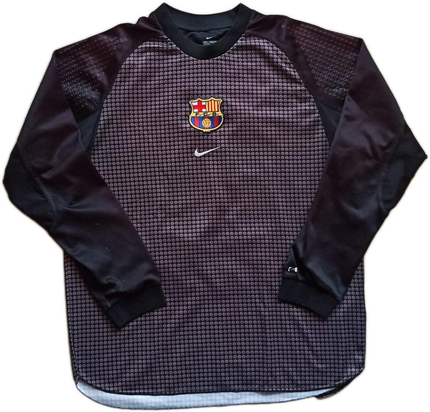 maglia calcio vintage Barcelona portiere goalkeeper Nike DRI FIT DUTRUEL