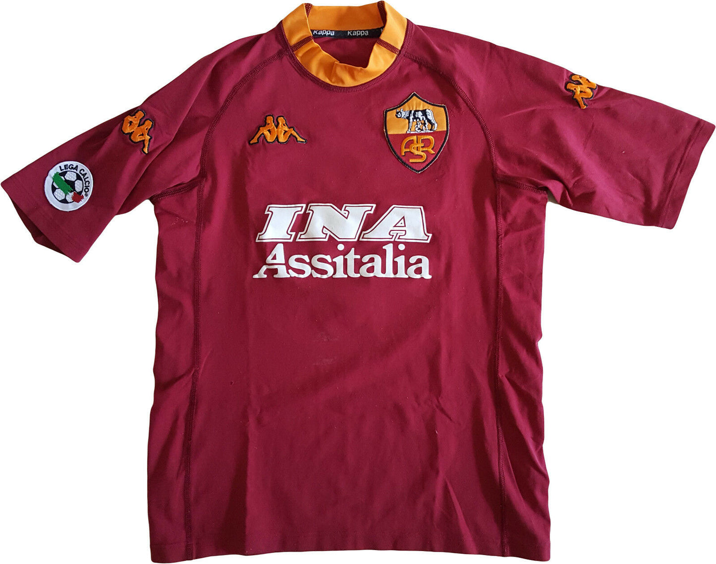 maglia Di Francesco ROMA scudetto 2000 2001 Kappa N0 match worn Ina Assitalia