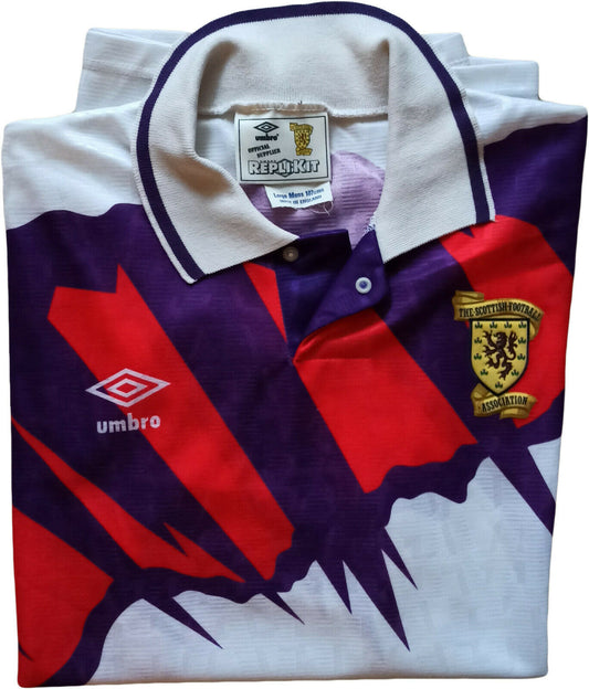 maglia scozia vintage umbro 1992 scotland away jersey retro scottish football