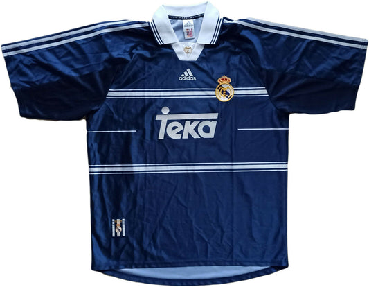 maglia Real madrid vintage SUKER 1998-99 Adidas football Teka home jersey