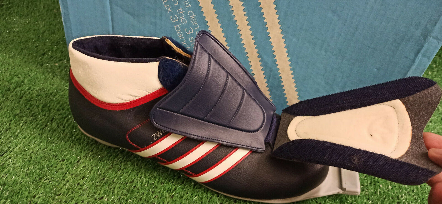 scarpe adidas sci da fondo trifoil 1970 1980 shoes vintage ZWIESEL 8 deadstock