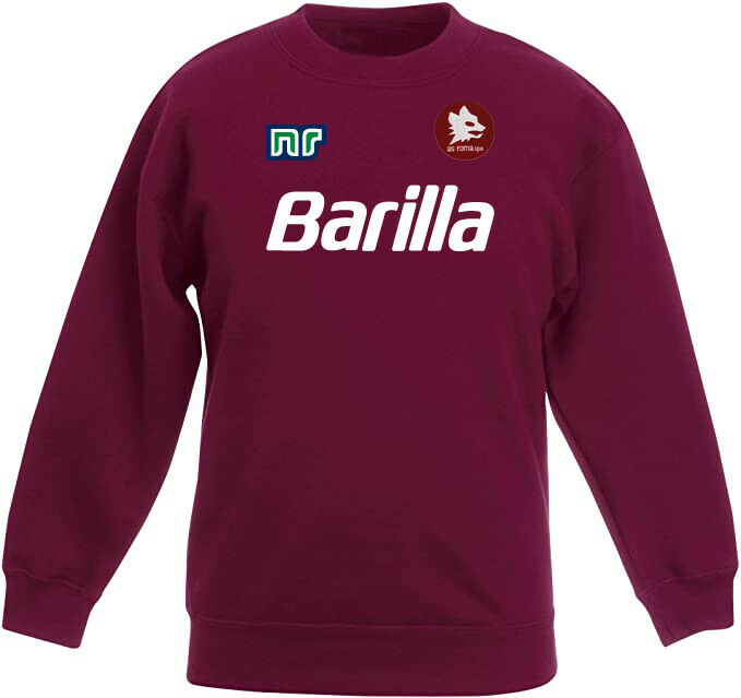 maglia roma vintage barilla Felpa hoodie sweatshir ultras NOS 1989-90 / 91