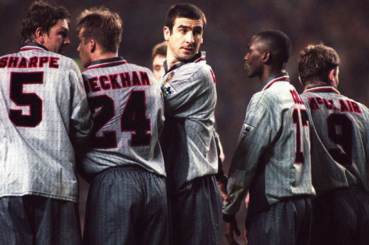 1995-96 Manchester United Away Shirt Beckham #24 maglia vintage shirt (Top) XL