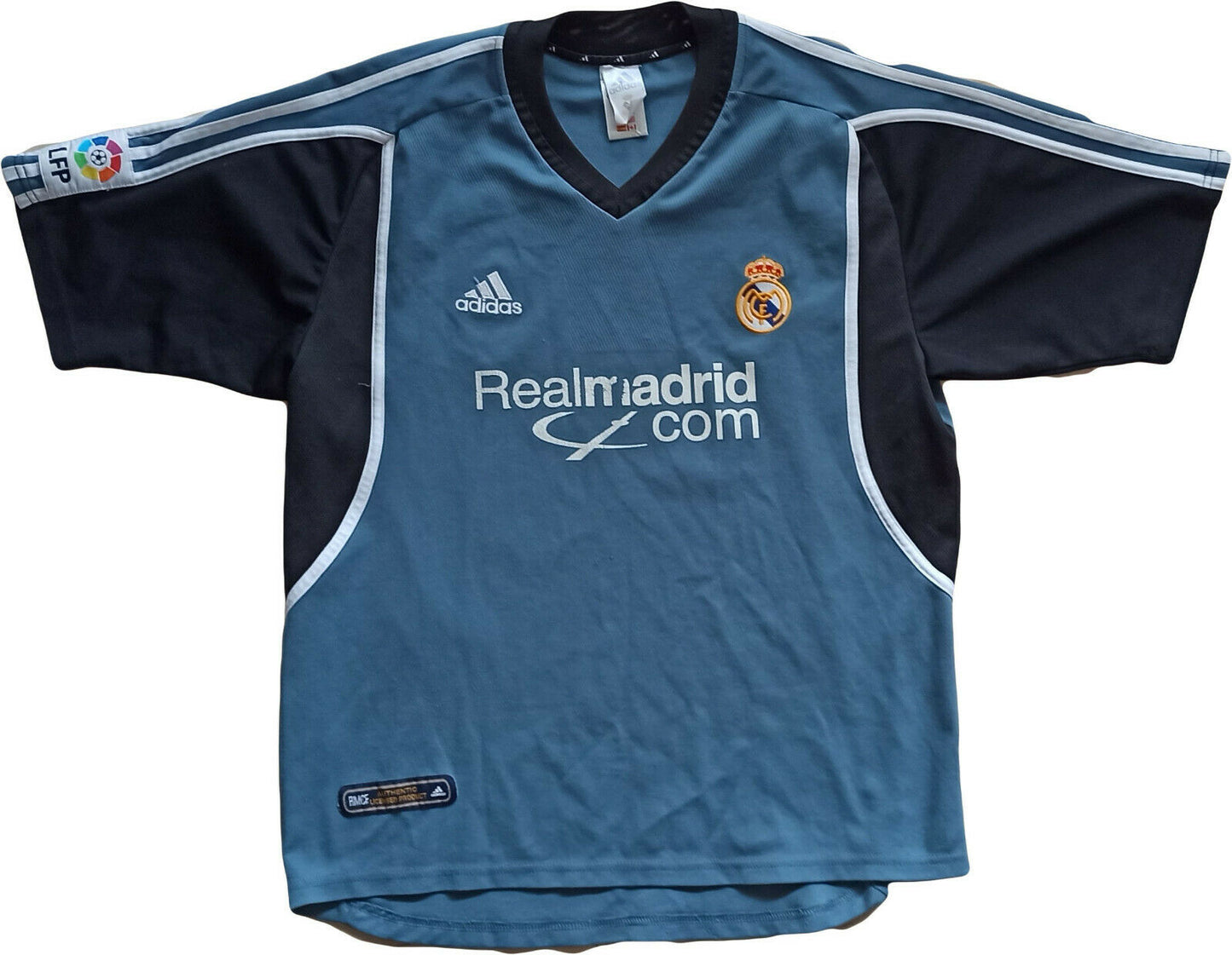 maglia calcio Real Madrid vintage ZIDANE Mobile camiseta 2001 2002 LFP camiseta