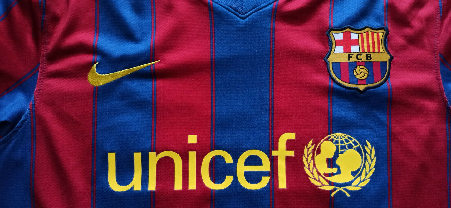 maglia calcio MESSI barcellona vintage NIKE 2009 2010 shirt jersey final unicef