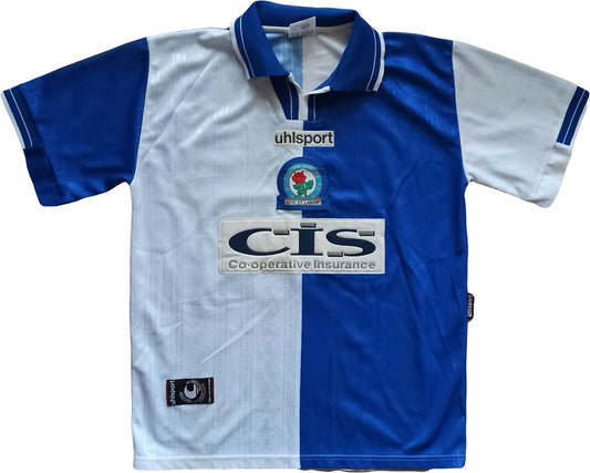 maglia calcio Blackburn Rovers CIS Uhlsport vintage jersey DUFF friendly M