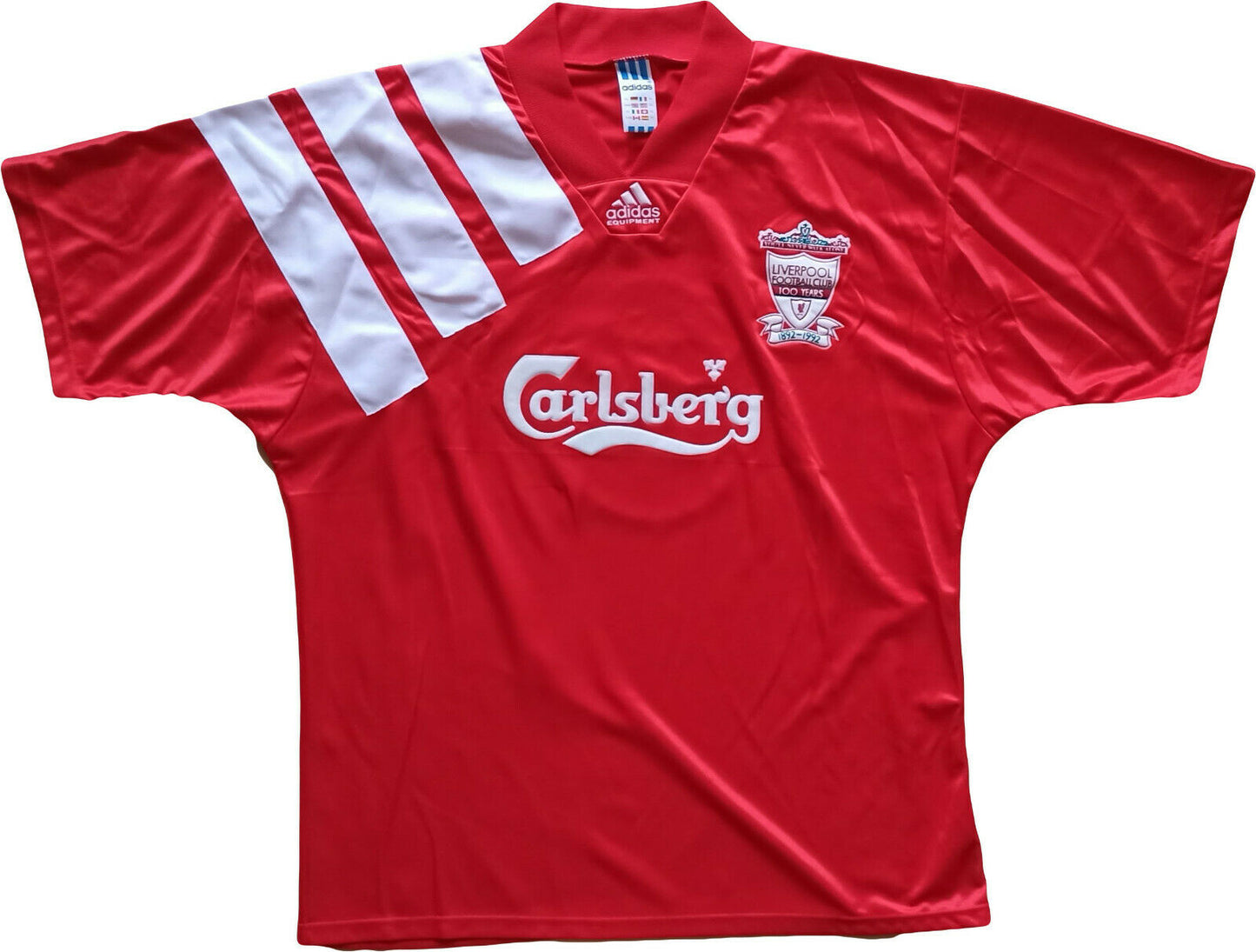 maglia calcio Vintage Liverpool jersey RUSH Adidas Equipment carlsberg 1992-93