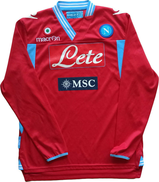 maglia Napoli Cavani 2012 2013 away Jersey Macron M MSC Scudetto lete