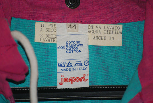 vintage JOSPORT bomber shiny sport grenoble paninaro piumino anni 80 44