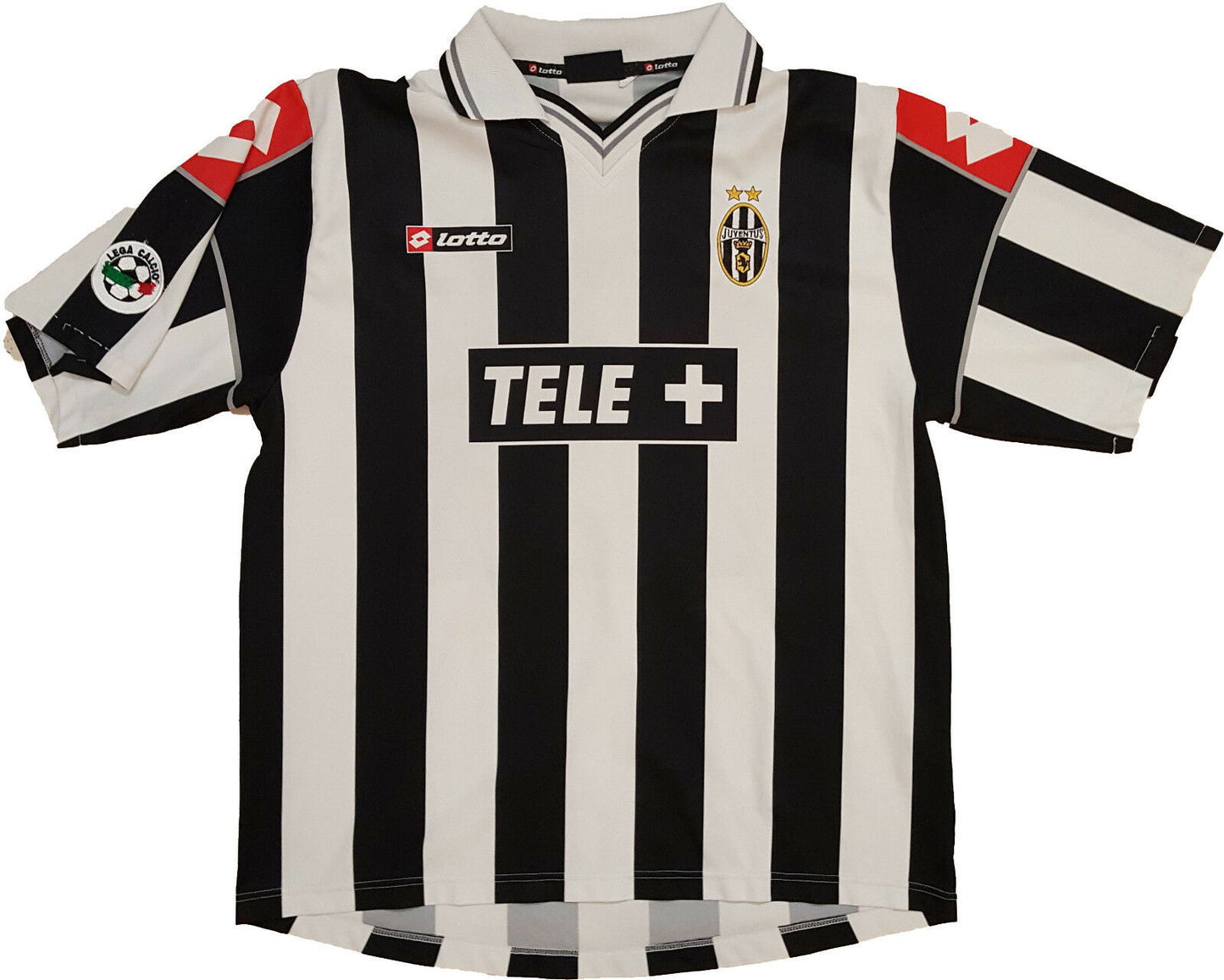 maglia juventus del piero Lotto 2000 2001 L home Serie A Tele+ jersey vintage