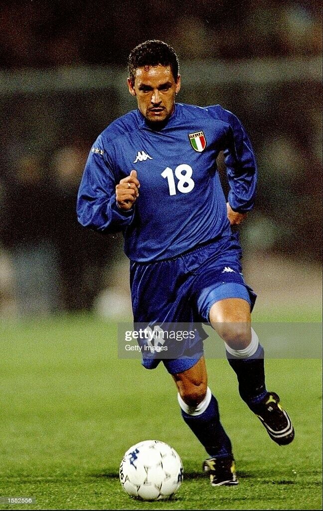 maglia italia BAGGIO #18 Italy player S Italy Kappa 1999 world cup qualifier