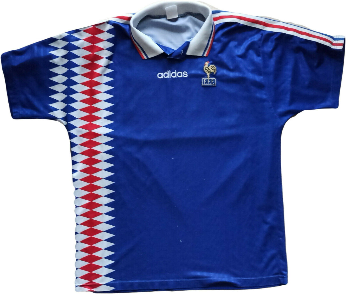 Zidane shirt France maillot maglia calcio adidas EURO France 1995 Europei