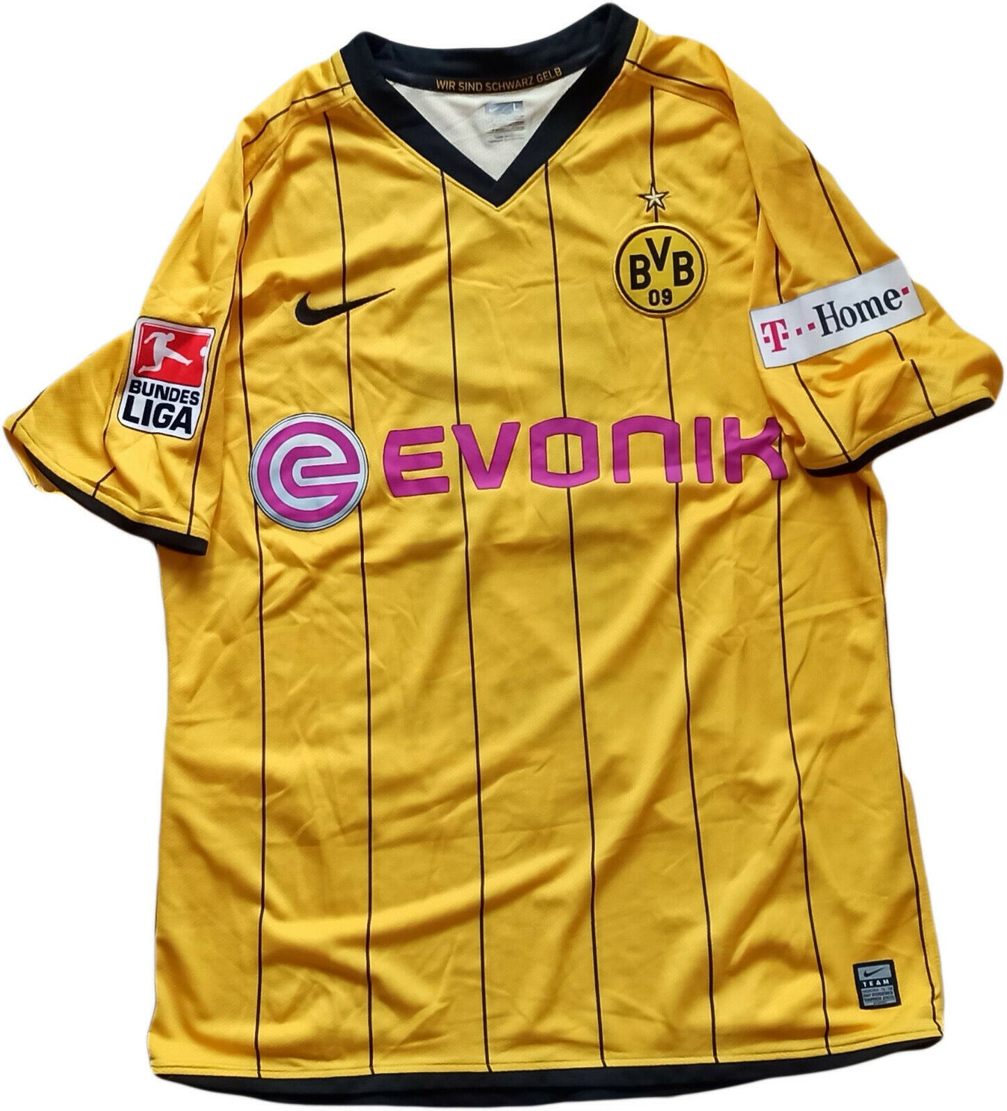 Maglia MATCH WORN Borussia Dortmund Buckley Shirt Jersey 2009-10 Nike evonik