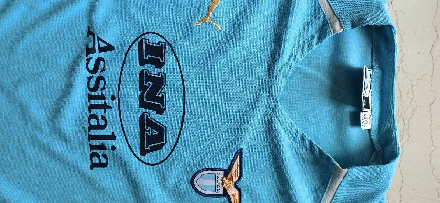 maglia vintage Lazio Puma SERIE A 2004 supercoppa JERSEY INA XL away