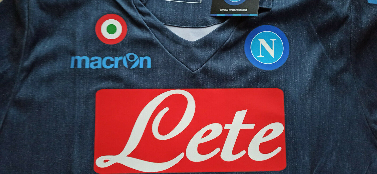 maglia Napoli Insigne 2014 2015 home Jersey Macron XL LETE Garofalo shirt