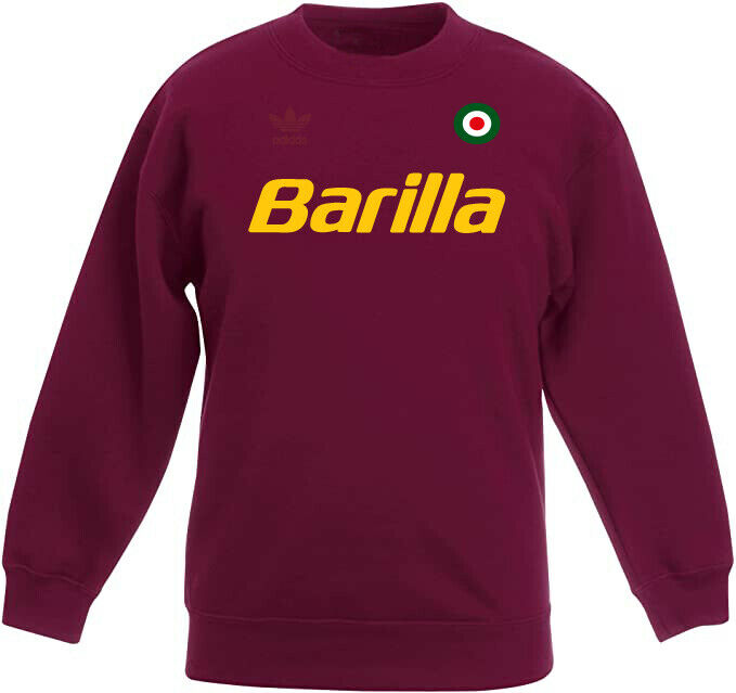 maglia roma vintage barilla Felpa hoodie sweatshir ultras NOS 1989-90 / 91