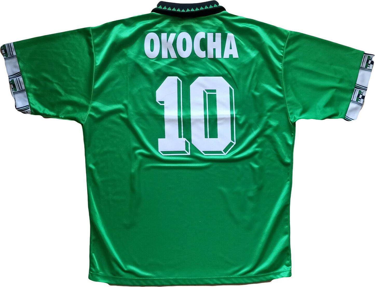 Okocha Nigeria adidas World Cup 1994 USA 94 vintage naija shirt jersey XL