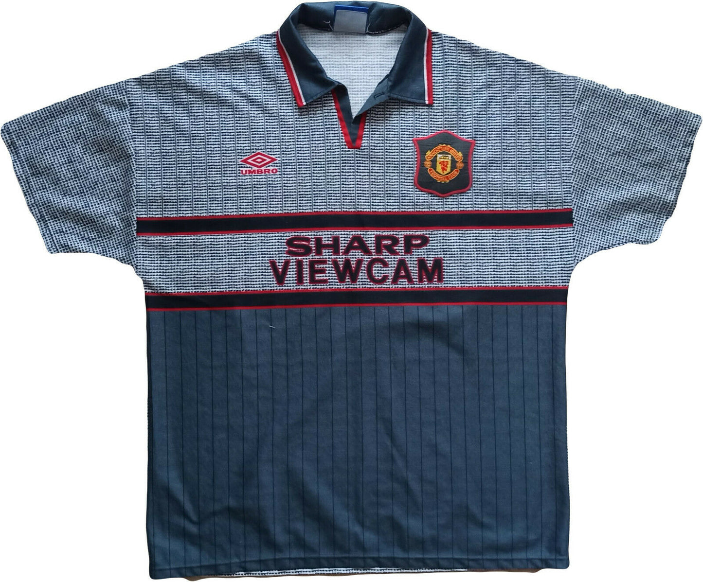 1995-96 Manchester United Away Shirt Beckham #24 maglia vintage shirt (Top) XL