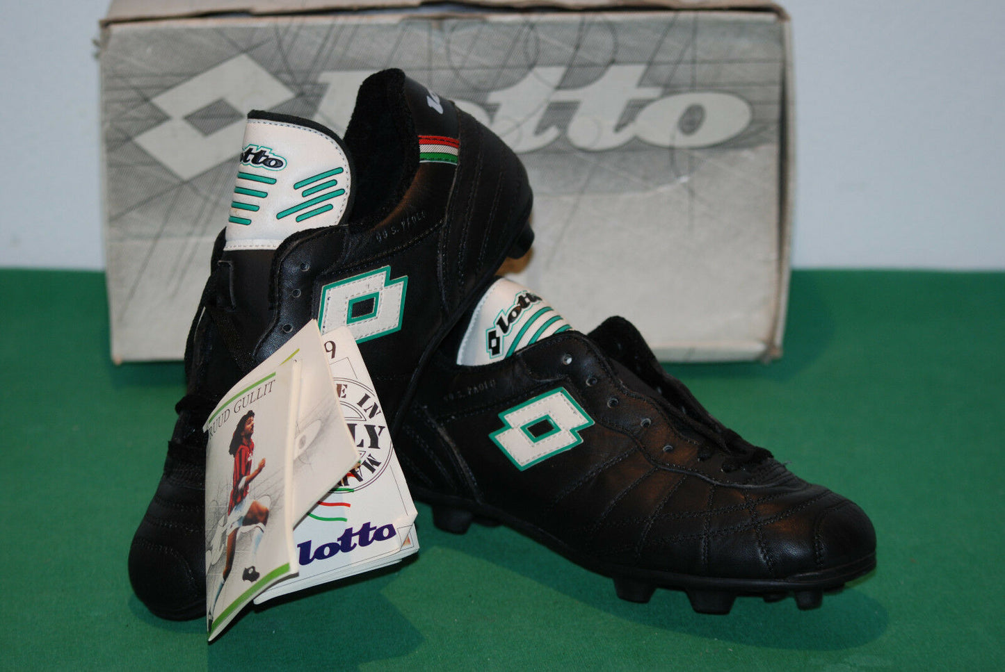 lotto vintage GULLIT GO SAN PAOLO soccer boots milan holland italia 90 deadstock