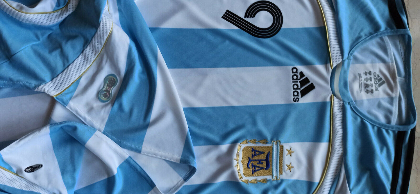 maglia Argentina Leo Messi 2006 World Cup Adidas Teamgeist vintage jersey shirt