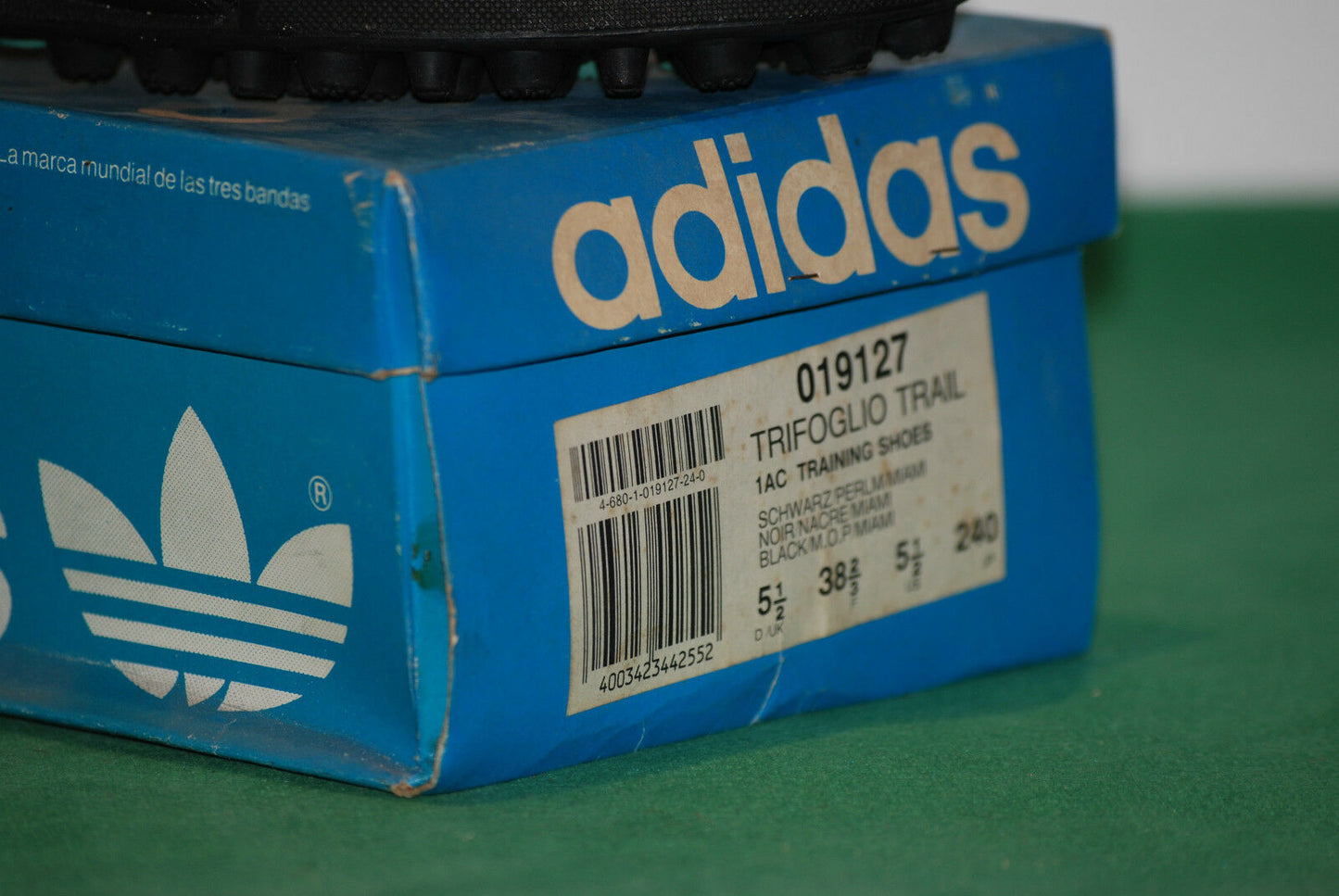 vintage adidas futsal indoor shoes TRIFOGLIO TRAIL city deadstock NOS BNWT