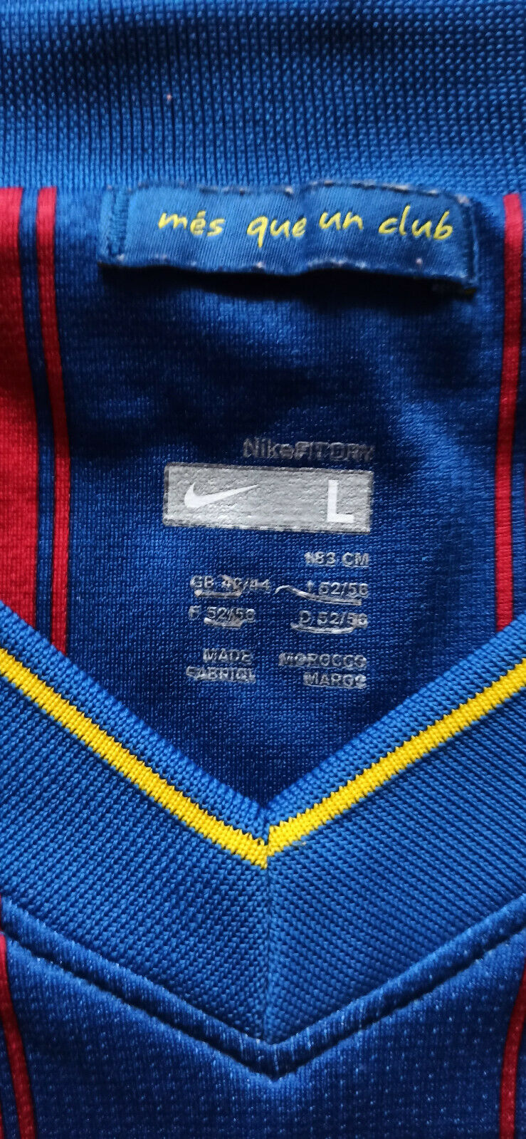 maglia calcio MESSI barcellona vintage NIKE 2009 2010 shirt jersey final unicef