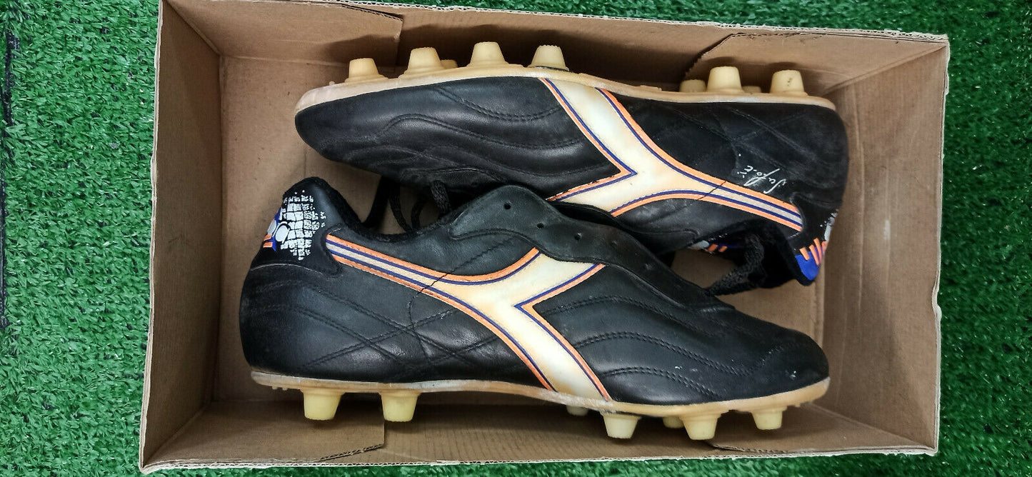 scarpe calcio Diadora Italia World Cup VINCENZO SCIFO vintage * MADE IN ITALY *