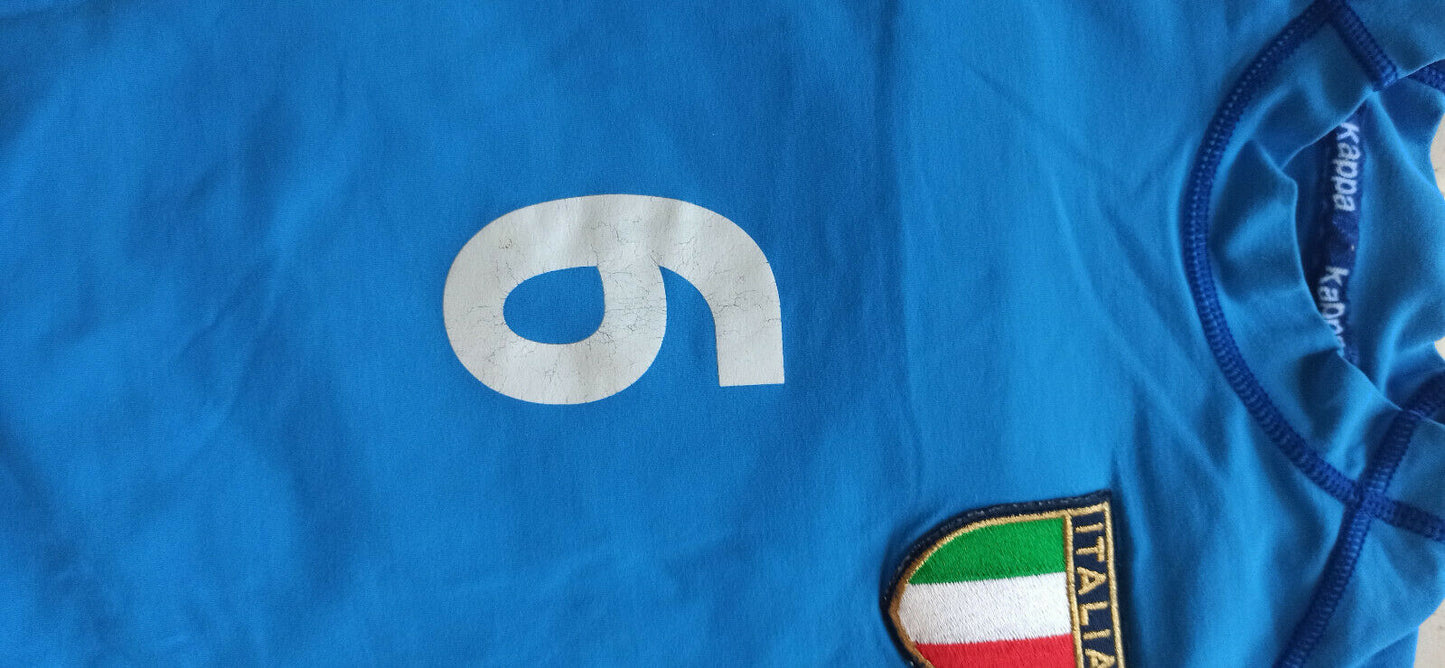 MAGLIA KAPPA ITALIA EURO 2000 Paolo Negro #6 no player shirt WORN SHIRT CAMISETA