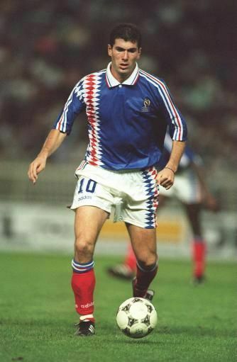 Zidane shirt France maillot maglia calcio adidas EURO France 1995 Europei