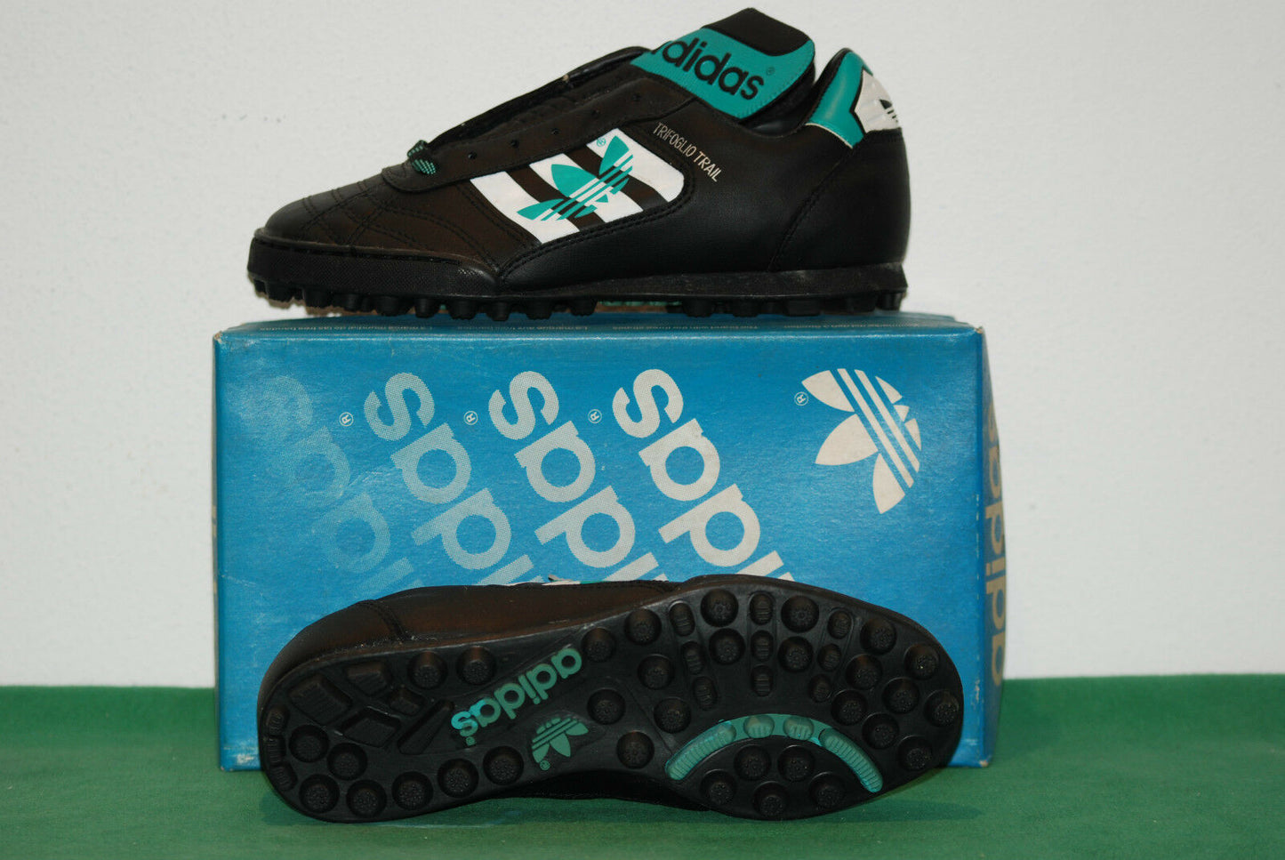 vintage adidas futsal indoor shoes TRIFOGLIO TRAIL city deadstock NOS BNWT