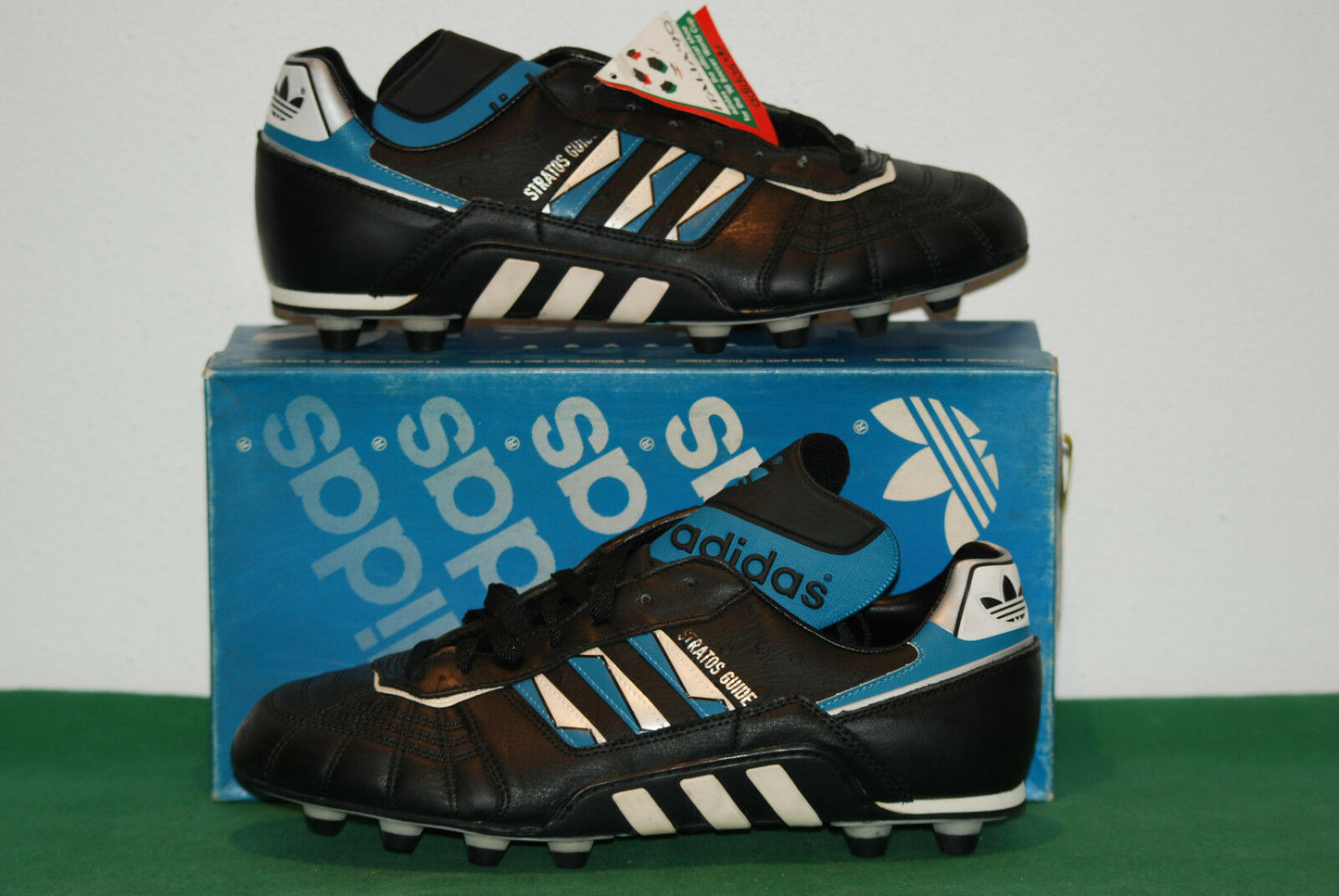 vintage adidas STRATOS GUIDE boots tango espana soccer botas NOS rare italia 90