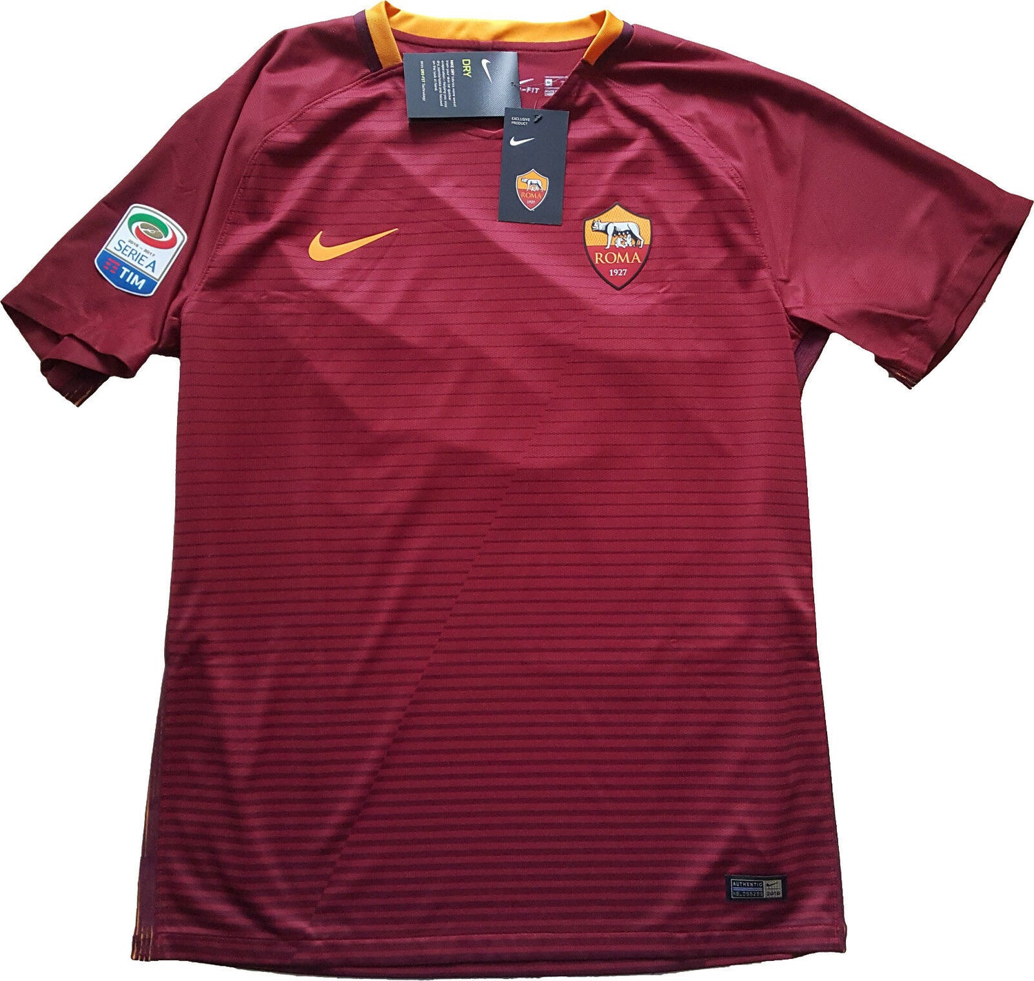 Maglia Roma TOTTI Signed No Match Iussed Worn Shirt No Preparata No Maglia Roma TOTTI Signed No Match Iussed Worn Shirt No Preparata No