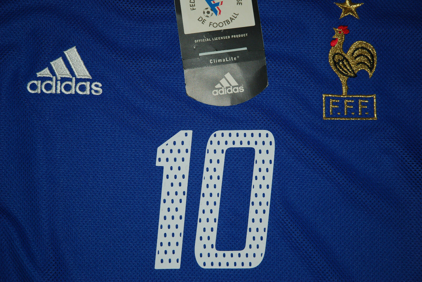 Maglia Francia Zidane Korea 2002 World Cup Vintage Adidas home shirt Jersey Home