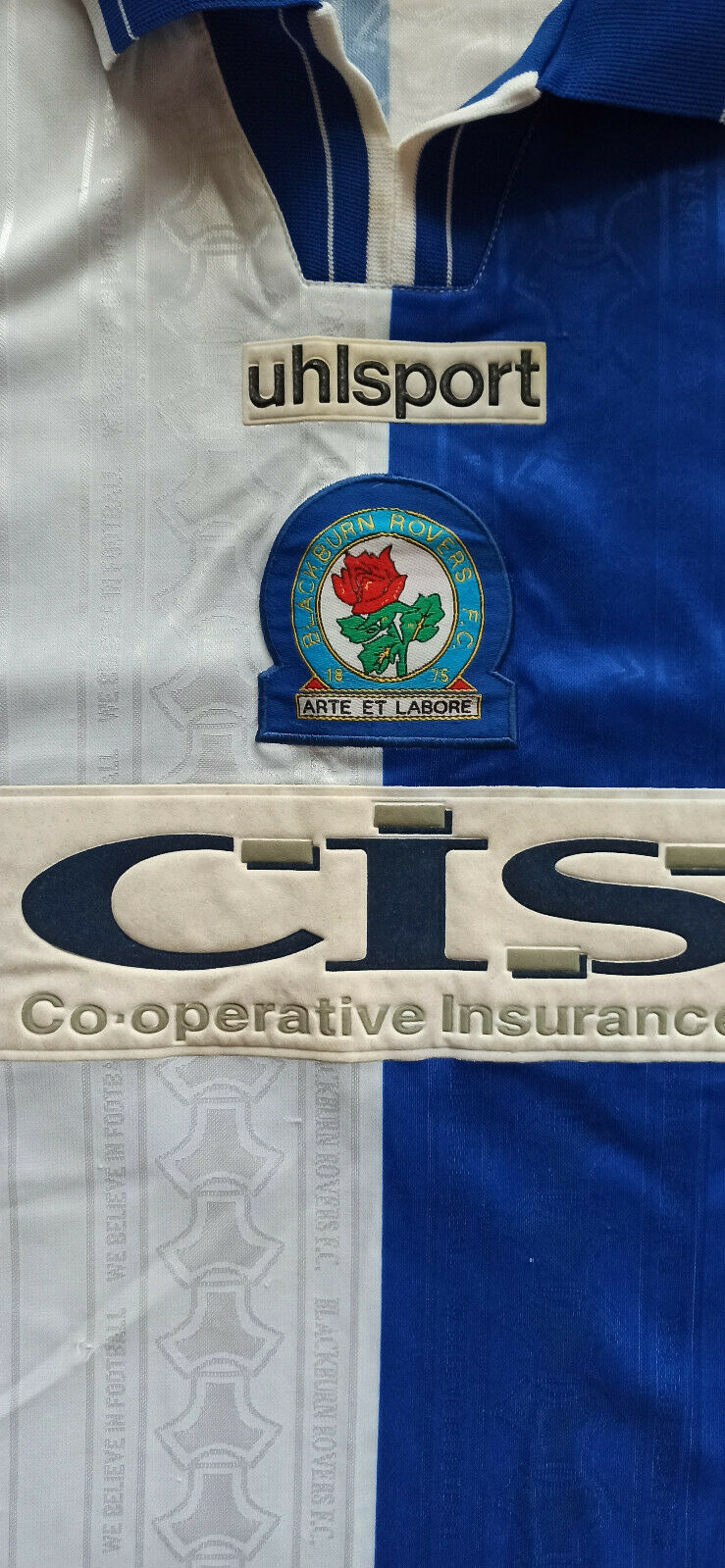 maglia calcio Blackburn Rovers CIS Uhlsport vintage jersey DUFF friendly M