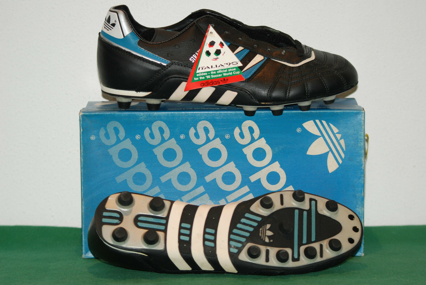 vintage adidas STRATOS GUIDE boots tango espana soccer botas NOS rare italia 90