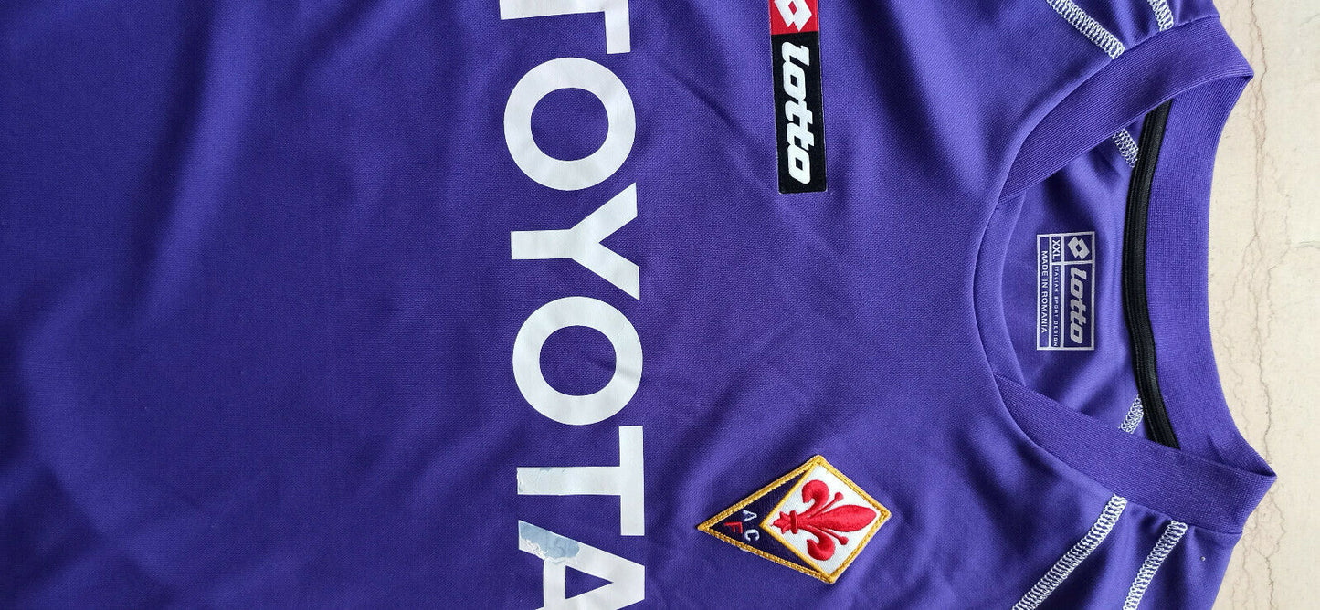 maglia calcio Fiorentina vintage Lotto TOYOTA 2005 2006 MSerie A jersey