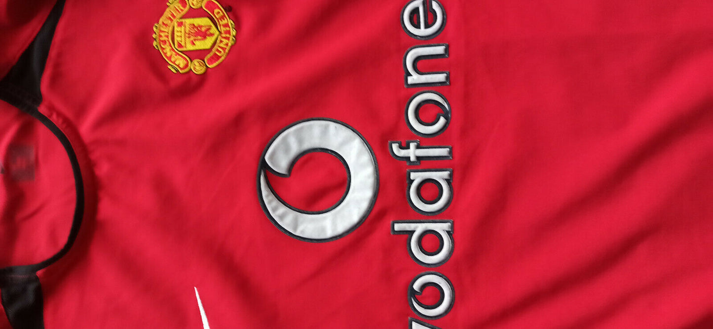 maglia manchester united 2002 2003 VERON Vodafone CR7 jersey Champions M