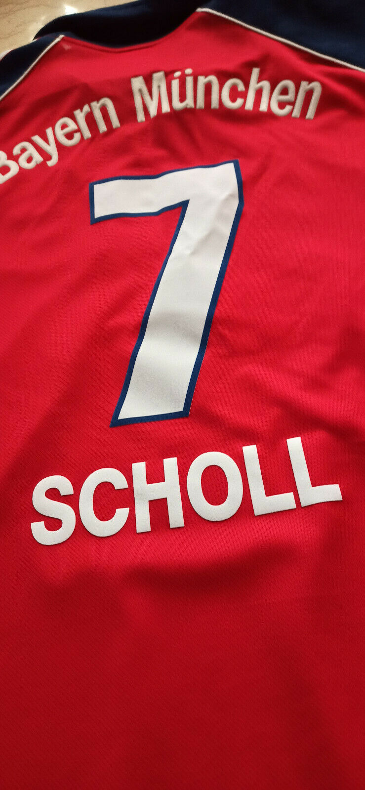 maglia Bayern Monaco Scholl Trikot Maillot Football Home Shirt 1999 2000 opel XL