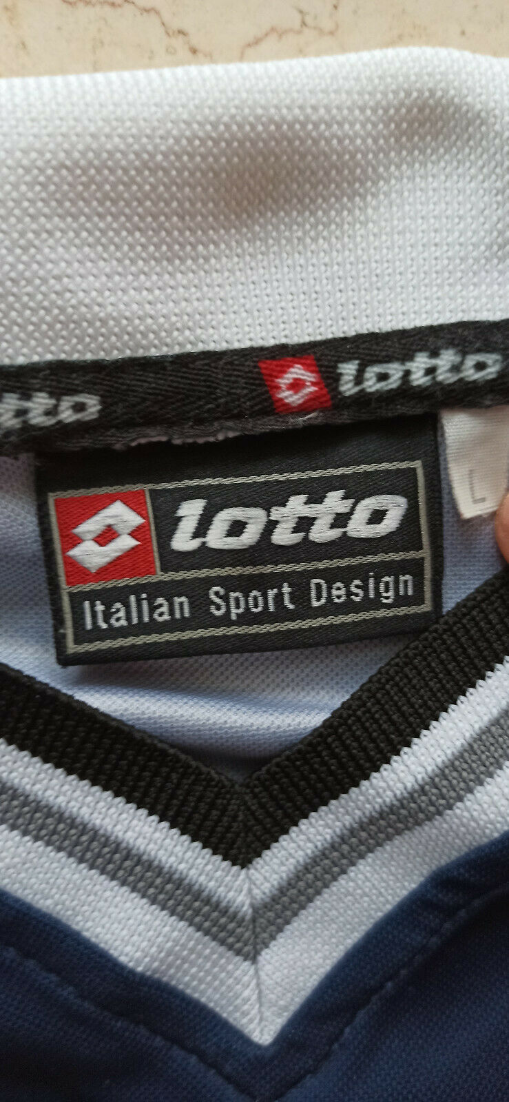 maglia juventus vintage FONSECA Lotto 2000 2001 L worn issued Tele+ jersey