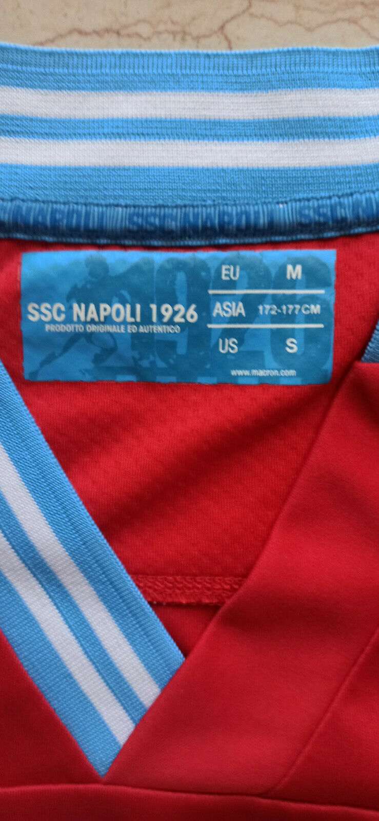 maglia Napoli Cavani 2012 2013 away Jersey Macron M MSC Scudetto lete