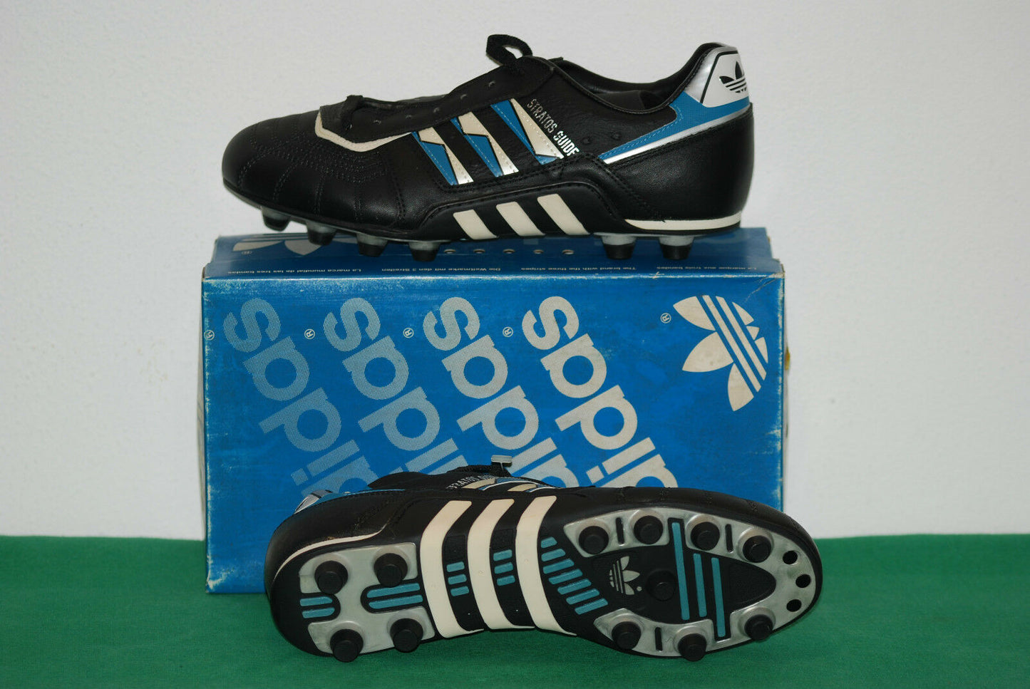 vintage adidas boots stratos drive guid soccer botas 80 90 NOS rare italia 90