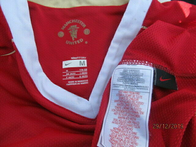 maglia manchester united Giggs #11 2006 2007 aig CR7 jersey premier M